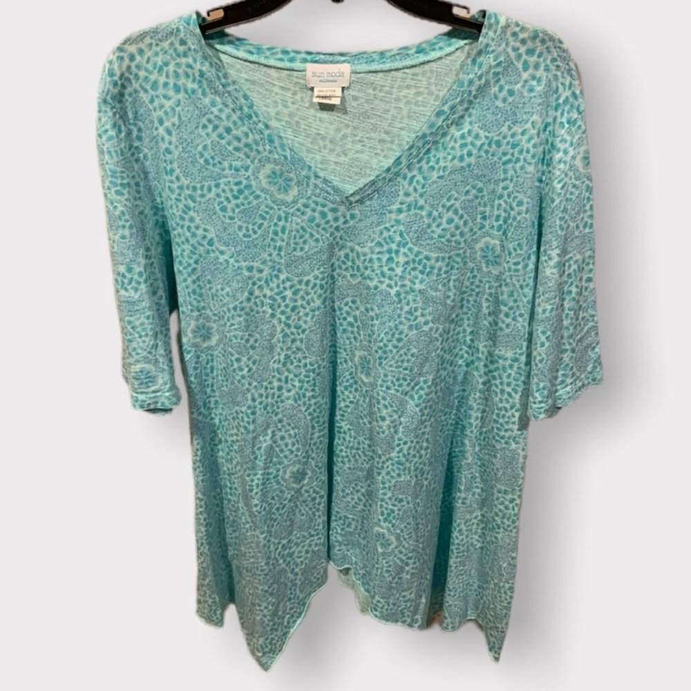 Sun Moda California short sleeve shirt